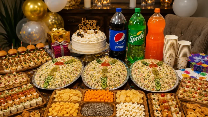 سفارش شام تولد ارزان و شیک