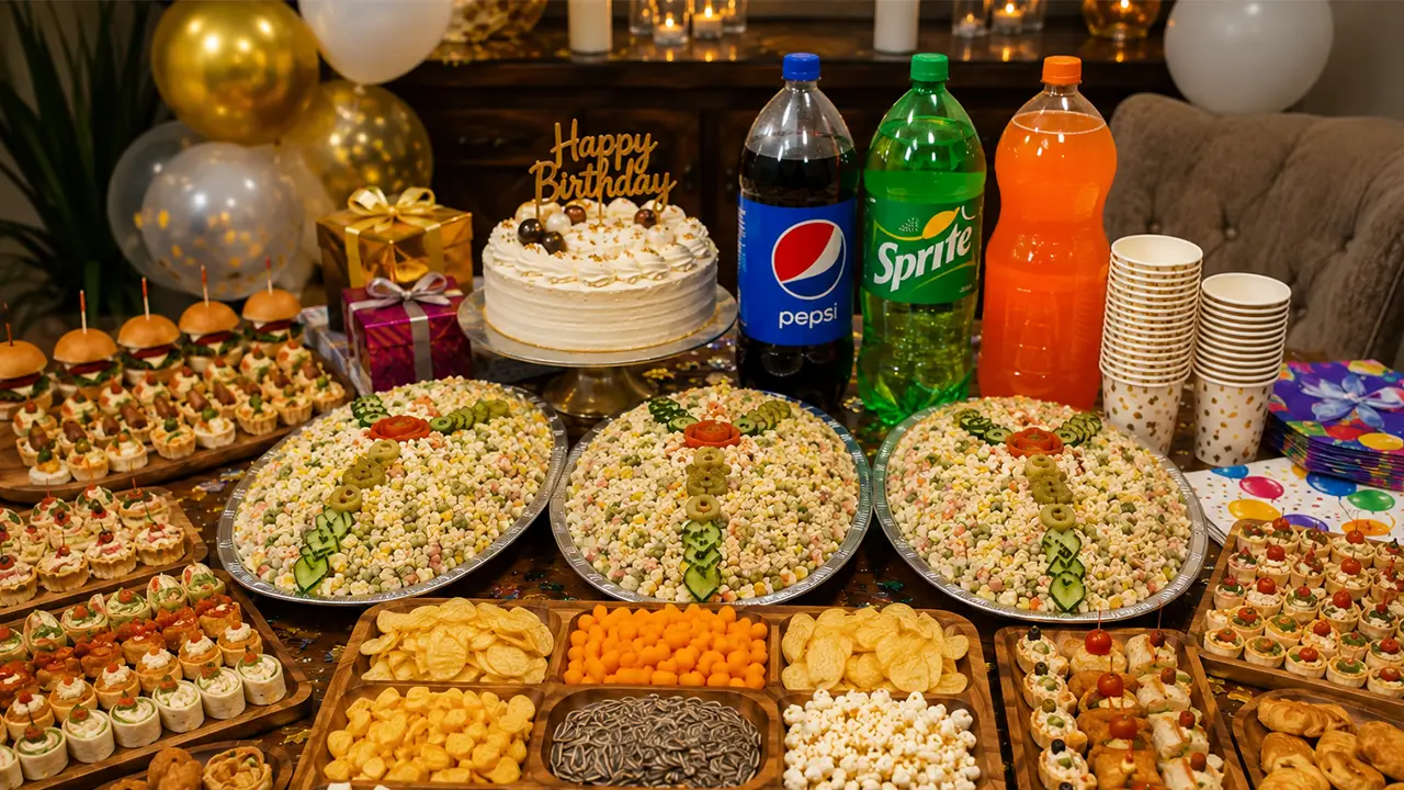 سفارش شام تولد ارزان و شیک