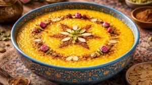 طرز تهیه شله زرد نذری