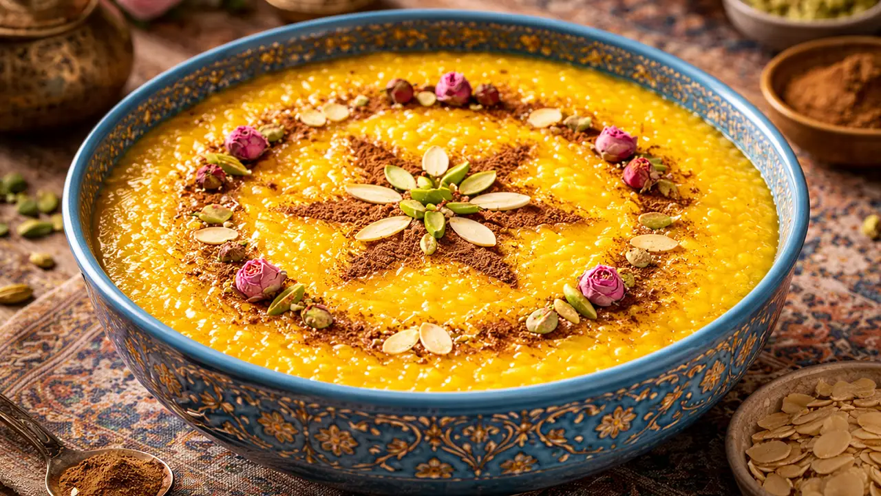 طرز تهیه شله زرد نذری