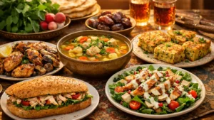 غذای افطاری با مرغ